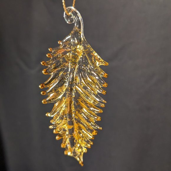 Roman, Inc. Holiday Traditions Spun Glass "The Silent Night Feather" ornament - Picture 1 of 9